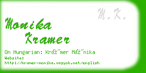 monika kramer business card